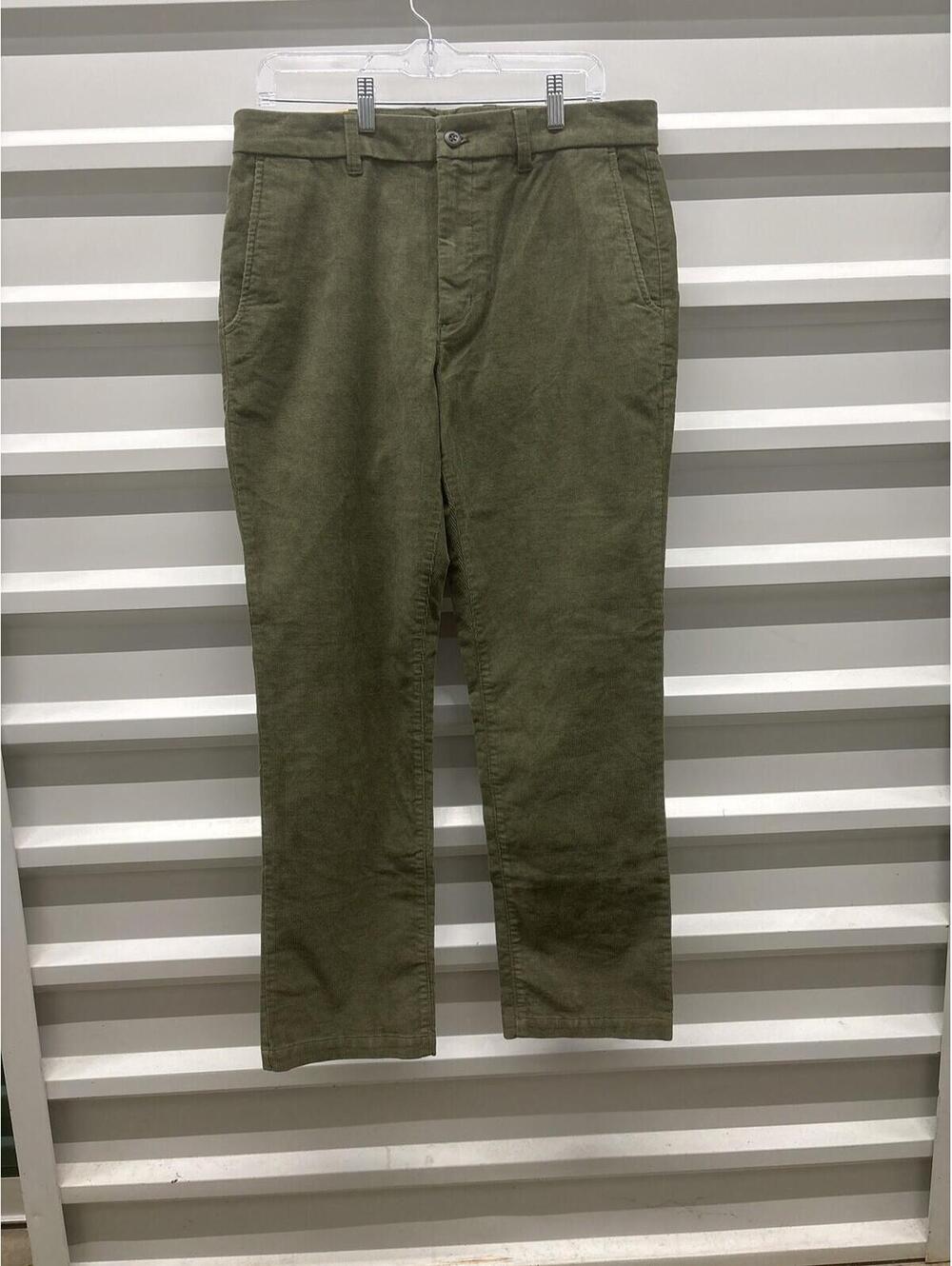 Orvis Pants Mens 34x34 Green Stretch Cord Chino Corduroy Straight Classic